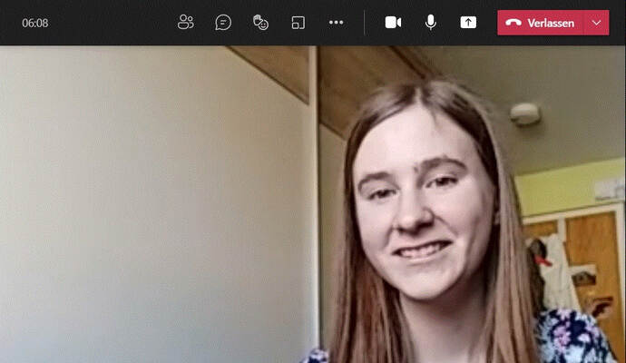 Lena Sichert, Schülerin an der Verbandsschule im Biet, sammelt im digitalen Bewerbungsgespräch mit Michael Dörwang Erfahrung. Sie sucht einen Ausbildungsplatz für 2022.