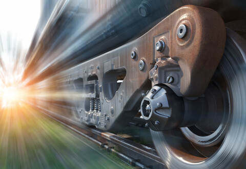 Eine festgefahrene Bremse sorgte für Funkenflug.