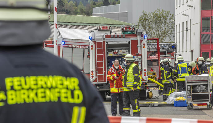 Gefahrstoffunfall Industriestraße
