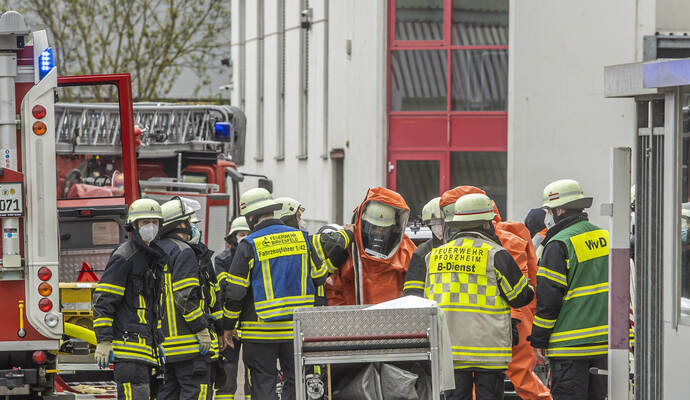 Gefahrstoffunfall Industriestraße