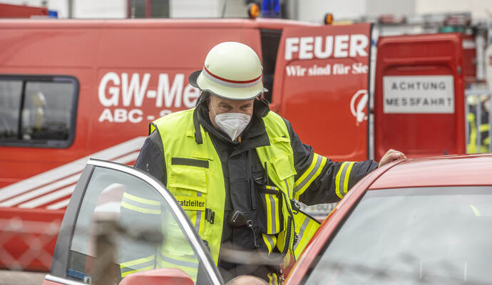 Gefahrstoffunfall Industriestraße