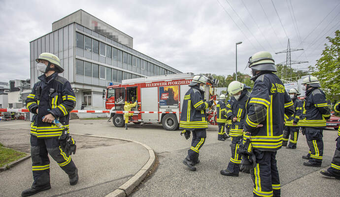 Gefahrstoffunfall Industriestraße
