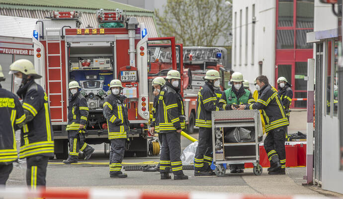 Gefahrstoffunfall Industriestraße