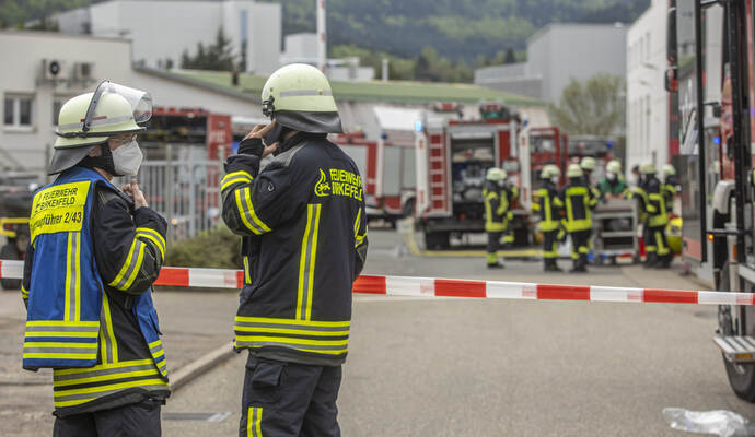 Gefahrstoffunfall Industriestraße