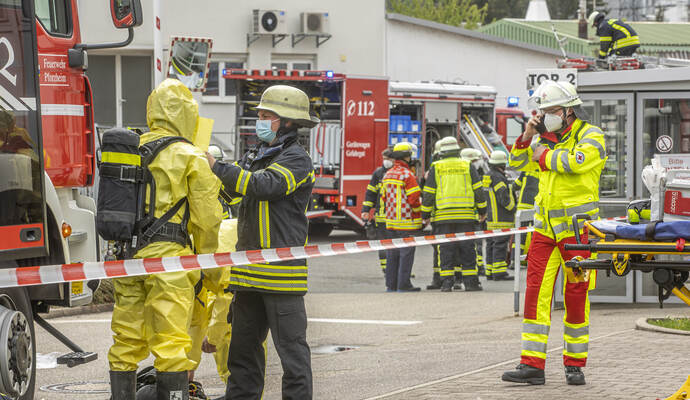 Gefahrstoffunfall Industriestraße