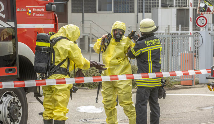 Gefahrstoffunfall Industriestraße