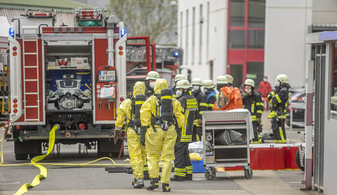 Gefahrstoffunfall Industriestraße