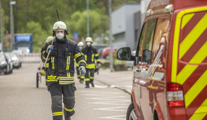 Gefahrstoffunfall Industriestraße