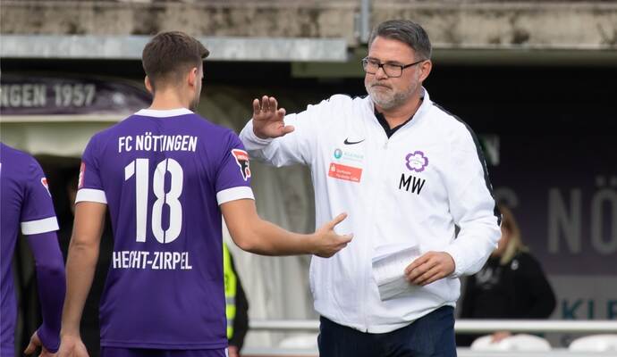 Freuen sich auf die Vorbereitung: FCN-Trainer Marcus Wenninger und Niklas Hecht-Zirpel.