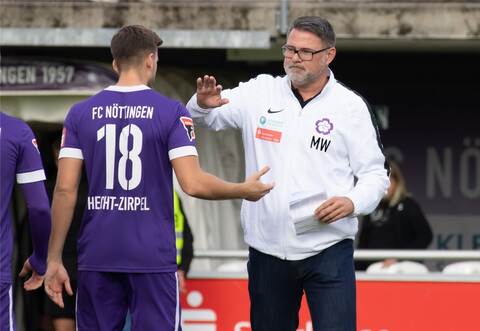Freuen sich auf die Vorbereitung: FCN-Trainer Marcus Wenninger und Niklas Hecht-Zirpel.