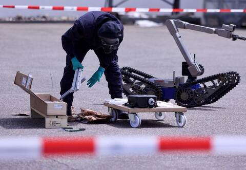 Auch ein sogenannter Delaborierer kam in Lomersheim zum Einsatz.