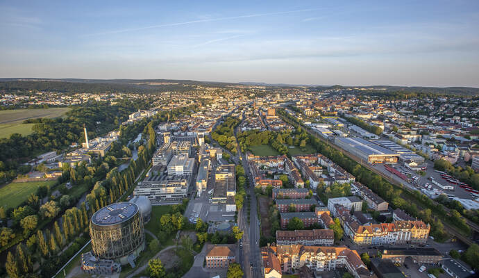 Gasometer Heißluftballon 