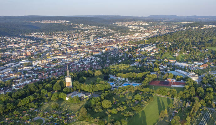 Gasometer Heißluftballon 