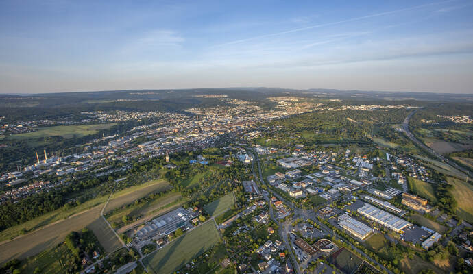 Gasometer Heißluftballon 