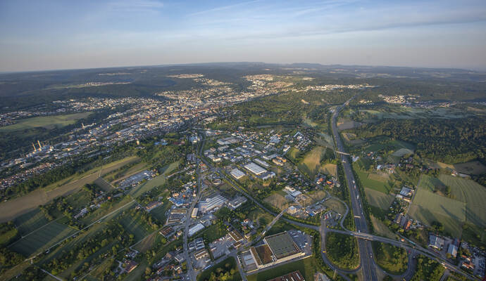 Gasometer Heißluftballon 