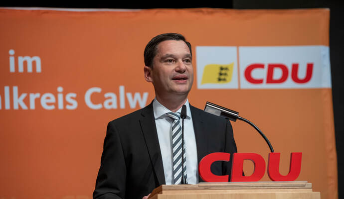 Klaus Mack lehtn Eintrittsgeld in den Schwarzwald ab. Nominierung Bundestagskandidat CDU Calw