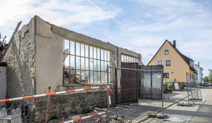 Gebäudeeinsturz Kieselbronn