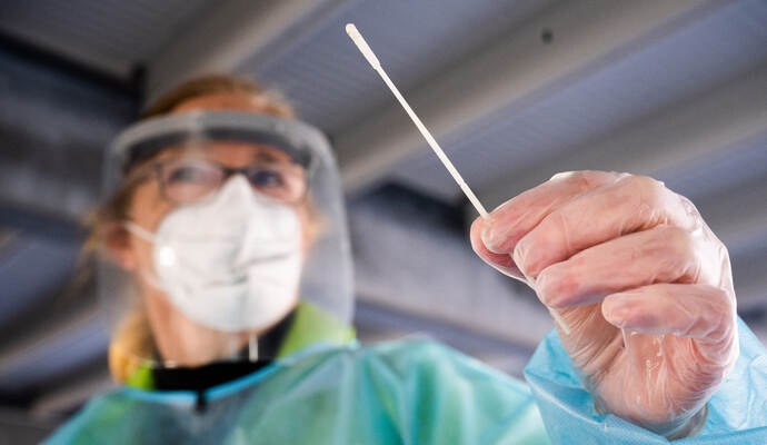 Coronavirus - Testzentrum in Hannover