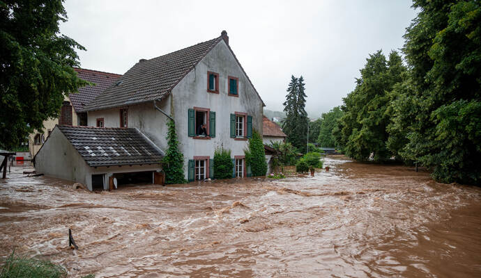 Unwetter in Rheinland-Pfalz