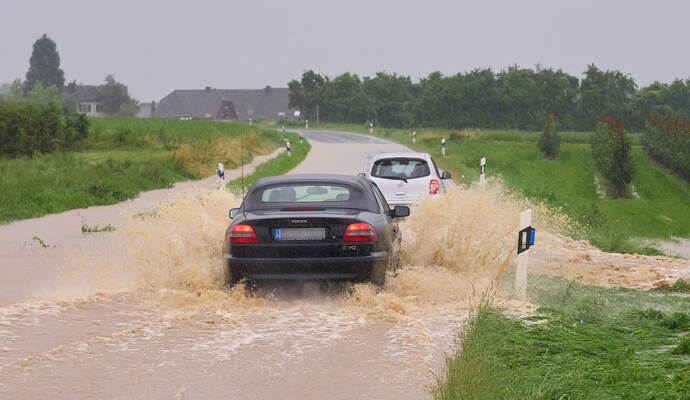 Unwetter in Rheinland-Pfalz