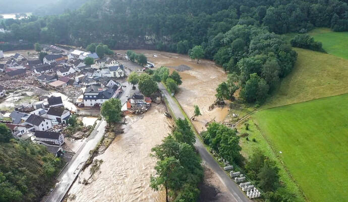 Unwetter in Rheinland-Pfalz