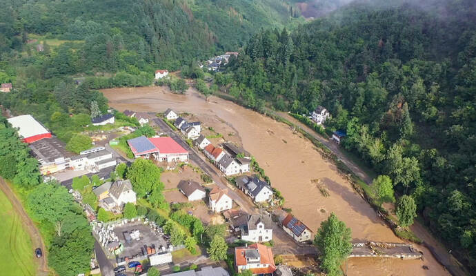 Unwetter in Rheinland-Pfalz