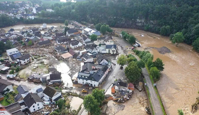 Unwetter in Rheinland-Pfalz