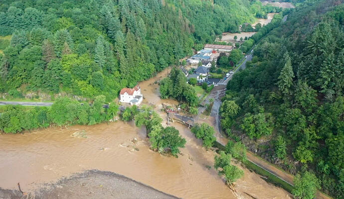 Unwetter in Rheinland-Pfalz