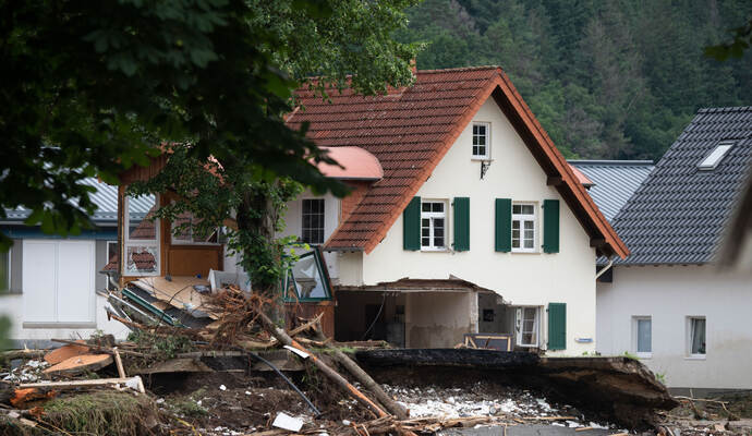 Unwetter in  Rheinland-Pfalz