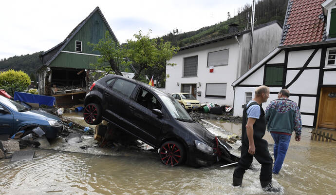 Unwetter in Nordrhein-Westfalen