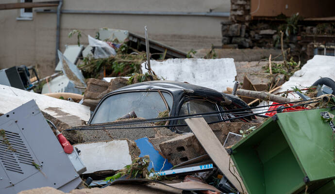 Unwetter in Rheinland-Pfalz