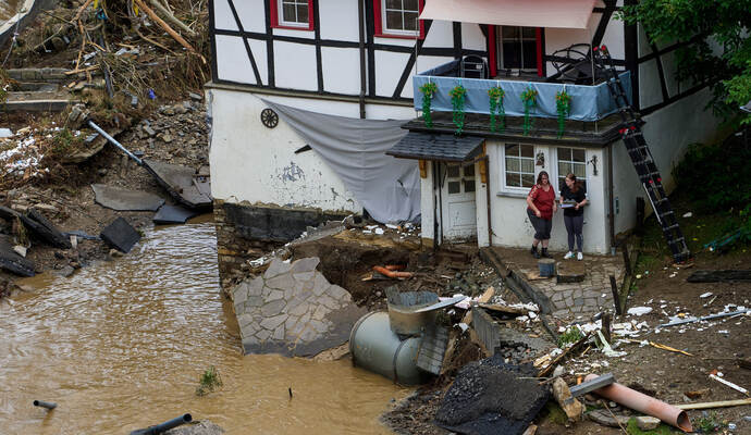 Unwetter in Rheinland-Pfalz