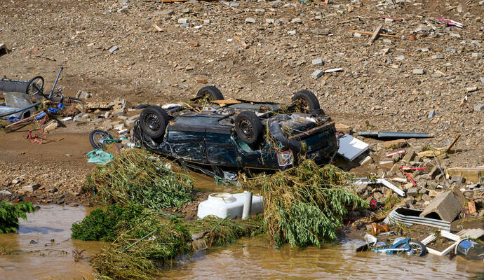 Unwetter in Rheinland-Pfalz