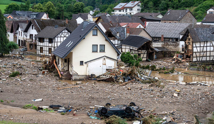Unwetter in Rheinland-Pfalz