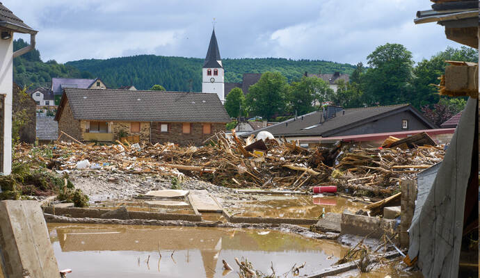 Unwetter in Rheinland-Pfalz