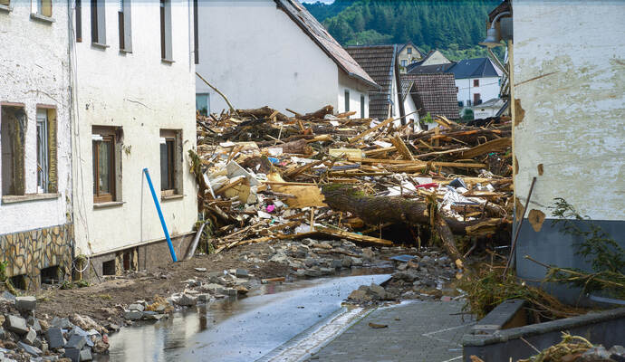 Unwetter in Rheinland-Pfalz