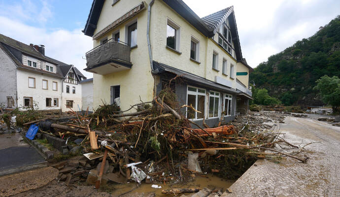 Unwetter in Rheinland-Pfalz
