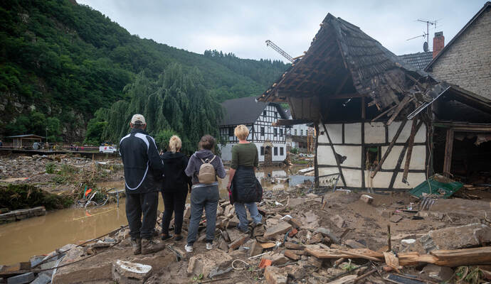 Unwetter in Rheinland-Pfalz