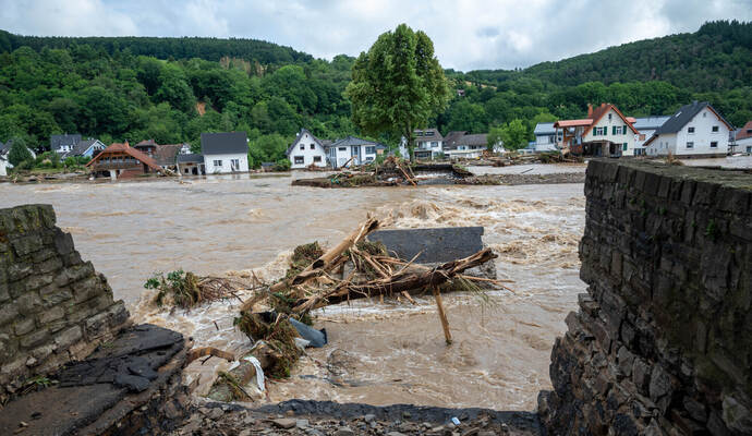 Unwetter in Rheinland-Pfalz