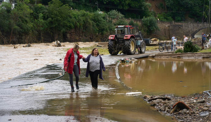 Unwetter in Rheinland-Pfalz