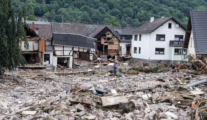 Unwetter in Rheinland-Pfalz