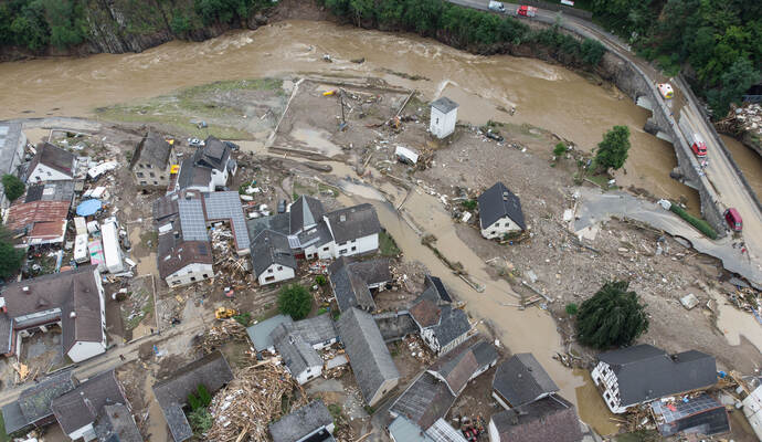 Unwetter in Rheinland-Pfalz
