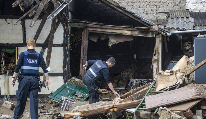 Unwetter in Rheinland-Pfalz