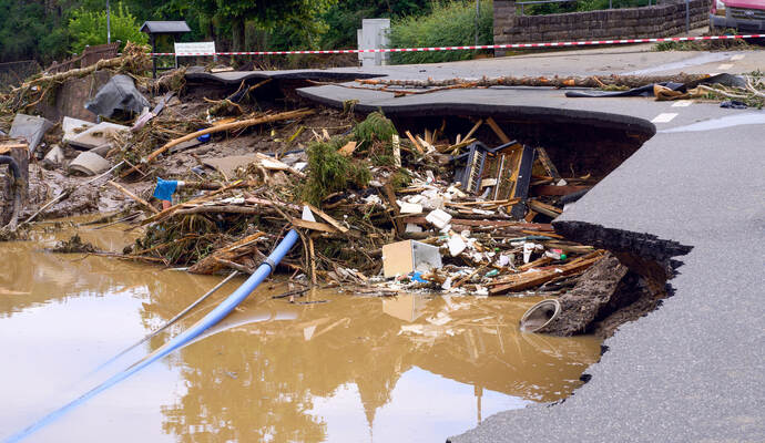 Unwetter in Rheinland-Pfalz