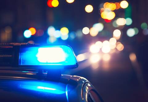 In Langenbrand musste die Polizei Panzertape über der Straße entfernen.