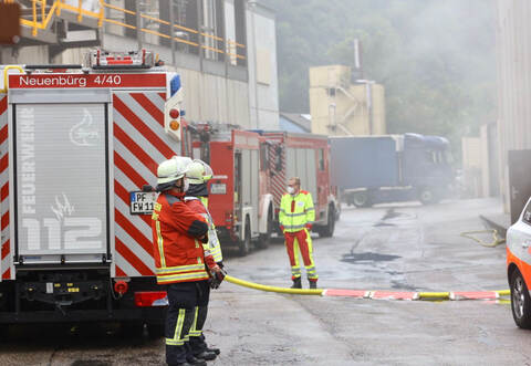 Nach mehr als 24 Stunden ist der Einsatz in der Neuenbürger Pektin-Fabrik für die Einsatzkräfte beendet.