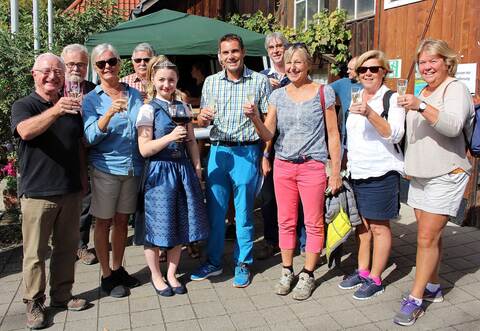 Auf ein geselliges Beisammensein, wie hier beim Weinwandertag 2018, müssen die Kelterner Bürger*innen und die Besucher aus nah und fern leider noch warten.