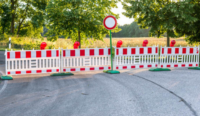 Instandsetzungsarbeiten an der Fahrbahn führen zu einer Vollsperrung der L338/Grösseltal.