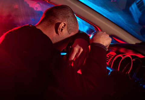 Driver is caught driving under alcohol influence