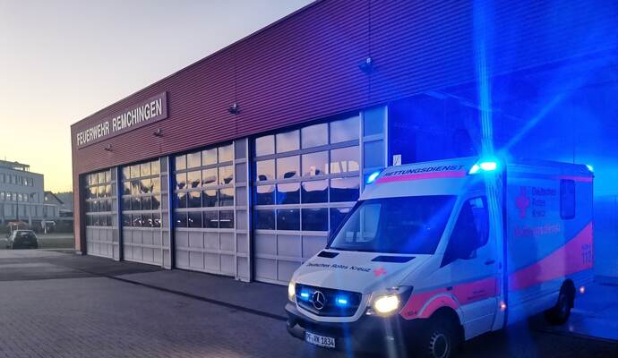 Seit Anfang Dezember ist der Rettungswagen des Deutschen Roten Kreuzes in Remchingen an sieben Tagen in der Woche rund um die Uhr im Dienst.